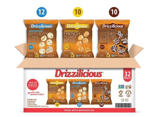 Drizzilicious Mini Rice Cakes Variety Pack, 0.74 oz., 32 pk.